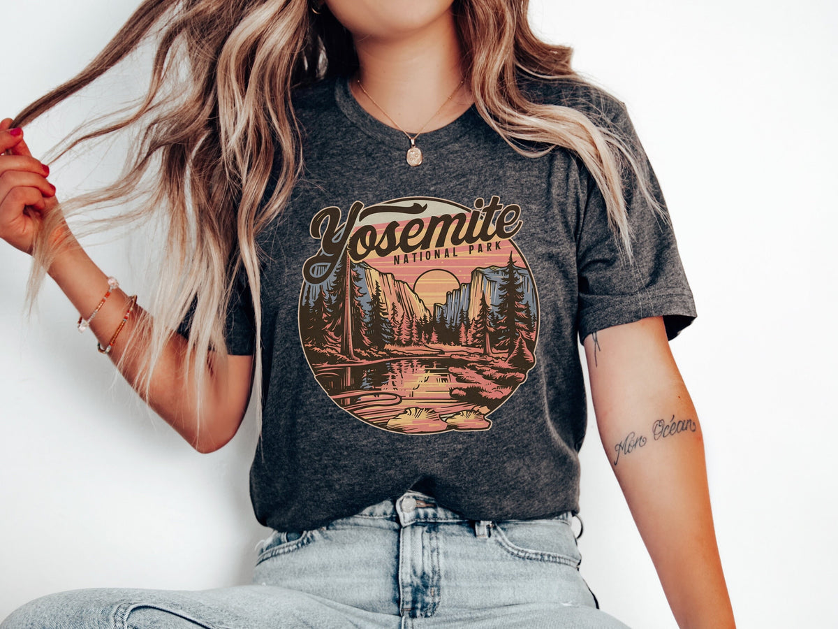 Yosemite shirt Yosemite Vintage T shirt Yosemite National Park Sweatshirt Yosemite Retro Tshirt Yosemite Crewneck Granola Girl gifts Sweatshirt – Warm & Stylish · High-Quality Print