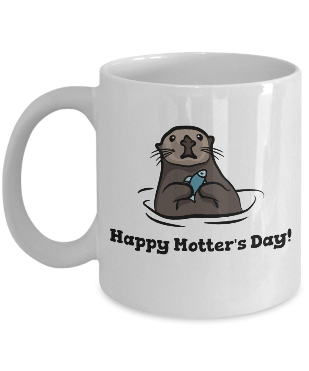 Cute Mother Mug Mother39s Day Coffee Mug Mom Gift Present For Mother39s Day Cute Otter Happy Motter39s Day Graphic Tee – Premium Graphic · Top Pick For Any Outfit
