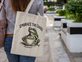 Embrace the Chaos Frog Lover Coffee Tote Bag Beach Carryall Tote Bag – Soft Feel · Must-Have Style