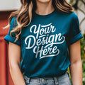 Deep Teal Bella Canvas 3001 Mockup Tshirt Mockup 3001 Bella Canvas Shirt Model Mockup T Shirt Mockup Bella Canvas T Shirt Shirt Mockup Graphic Tee – Warm & Stylish · Trending Graphic Apparel