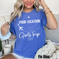 Custom Girls Trip Shirt Girls Trip Shirt Personalized Girls Weekend Shirt Matching Bachelorette Shirt Girls Trip 2024 Graphic Tee – Everyday Comfort · Great Gift For Fans