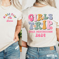 Personalized Girls Trip Shirt Girls Trip Shirt Custom Girls Weekend Shirt Matching Bachelorette Shirt Girls Trip 2024 Graphic Tee – Aesthetic Look · Trending Graphic Apparel