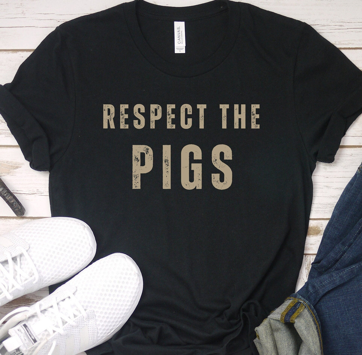 Respect The Pigs Funny Pig Owner Gift Gift For Pig Lover Farmer Gift Shirt Cute Pig Gift Shirt Pig Tee Pig Mom Shirt Pig Owner Graphic Tee – Everyday Comfort · Great Gift For Fans