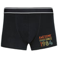 40th Birthday Gifts Mens Boxer Shorts 40 Years Old Born In 1984 Mens Underwear Men Briefs Awesome Since 1 Graphic Tee – Aesthetic Look · Perfect For Daily Wear