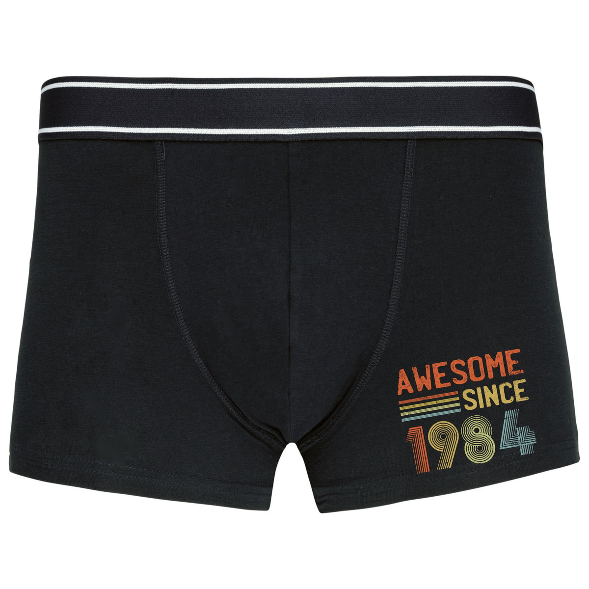 40th Birthday Gifts Mens Boxer Shorts 40 Years Old Born In 1984 Mens Underwear Men Briefs Awesome Since 1 Graphic Tee – Aesthetic Look · Perfect For Daily Wear