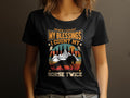 Women39s Horse Themed TShirt When I Count My Blessings I Count My Horse Twice Nature Inspired Outdoor Lover Graphic Tee Graphic Tee – Everyday Comfort · Great Gift For Fans