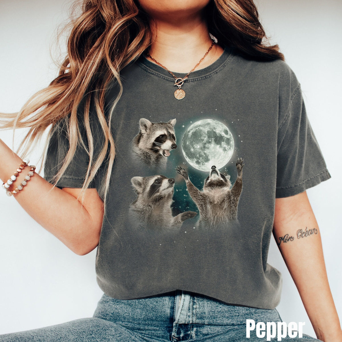 Three Raccoons Howling At The Moon Shirt Funny Raccoon Shirt Raccoon Shirt Meme Shirt Raccoon Gift Weird Shirt Graphic Tee – Bold Style · High-Quality Print