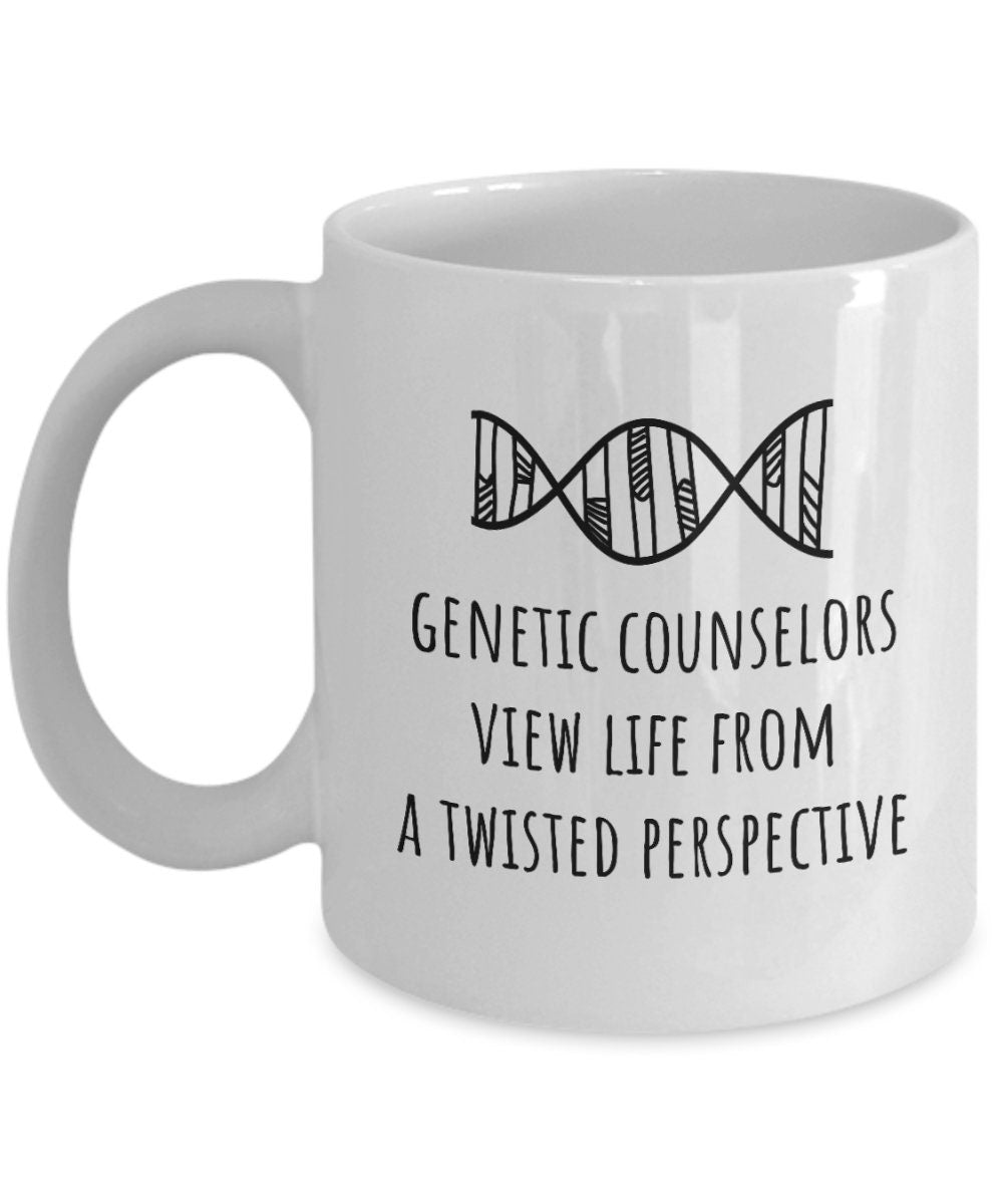 Funny Genetic Counselor Gift Genetic Counselor Coffee Mug Genetic Consultant Genetic Advisor View Life From a Twisted Perspective Graphic Tee – Soft Feel · Must-Have Style