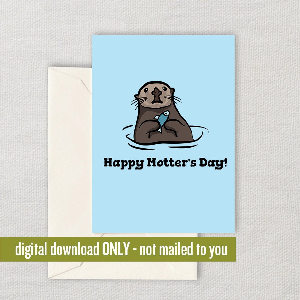 Funny Mother Printable Card Mother39s Day Card Mom Card Mother Printable Instant Download Digital Card Happy Motter39s Day Graphic Tee – Bold Style · Trending Graphic Apparel