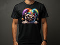 Dog Pug Pup in Jester Hat TShirt Colorful Animal Print Tee Cute Puppy Graphic Shirt Fun Pet Lover Gift Unisex Tee Graphic Tee – Aesthetic Look · Top Pick For Any Outfit