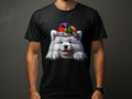 Samoyed Dog Pup Jester Hat Design Dog Lover Gifts Present For Mans Best Friend Pet Gift Dog Design T Shirt Hoodie Sweatshirt Hoodie – Feel-Good Design · Perfect For Daily Wear