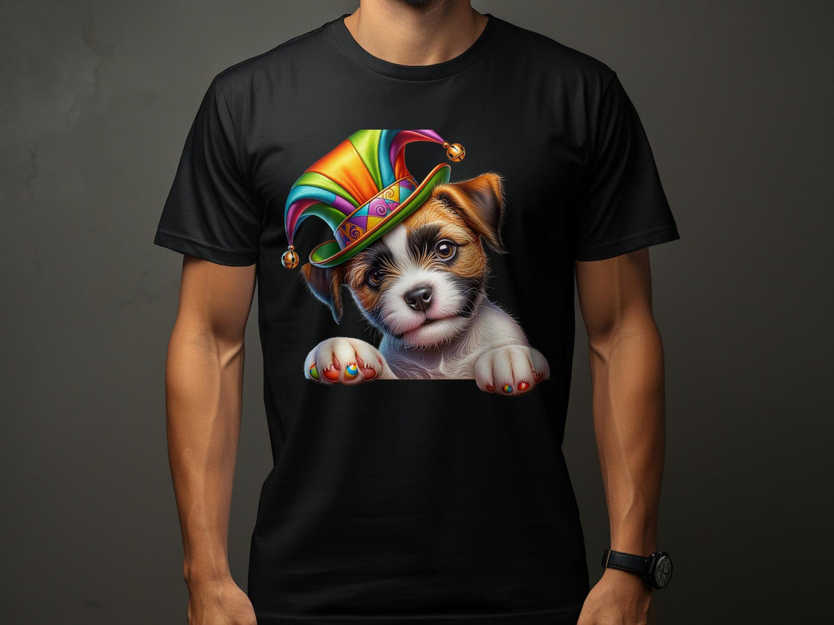 Border Terrier Dog Pup Jester Hat Design Dog Lover Gifts Present For Mans Best Friend Pet Gift Dog Design T Shirt Hoodie Sweatshirt Hoodie – Cozy Vibes · Must-Have Style