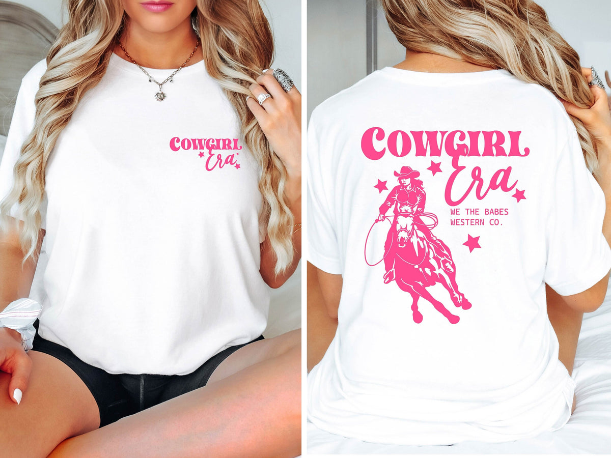 Cowgirl Era T Shirt Western Girl Shirt Western Aesthetic Tee Funny Western Cowgirl Shirt Girl Ride Horse Tee Horse Rider Sweatshirt Sweatshirt – Warm & Stylish · High-Quality Print