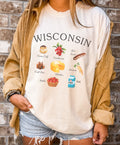 Wisconsin Foodie Graphic Tee Shirt Tshirt Gift Graphic Tee – Cozy Vibes · Must-Have Style