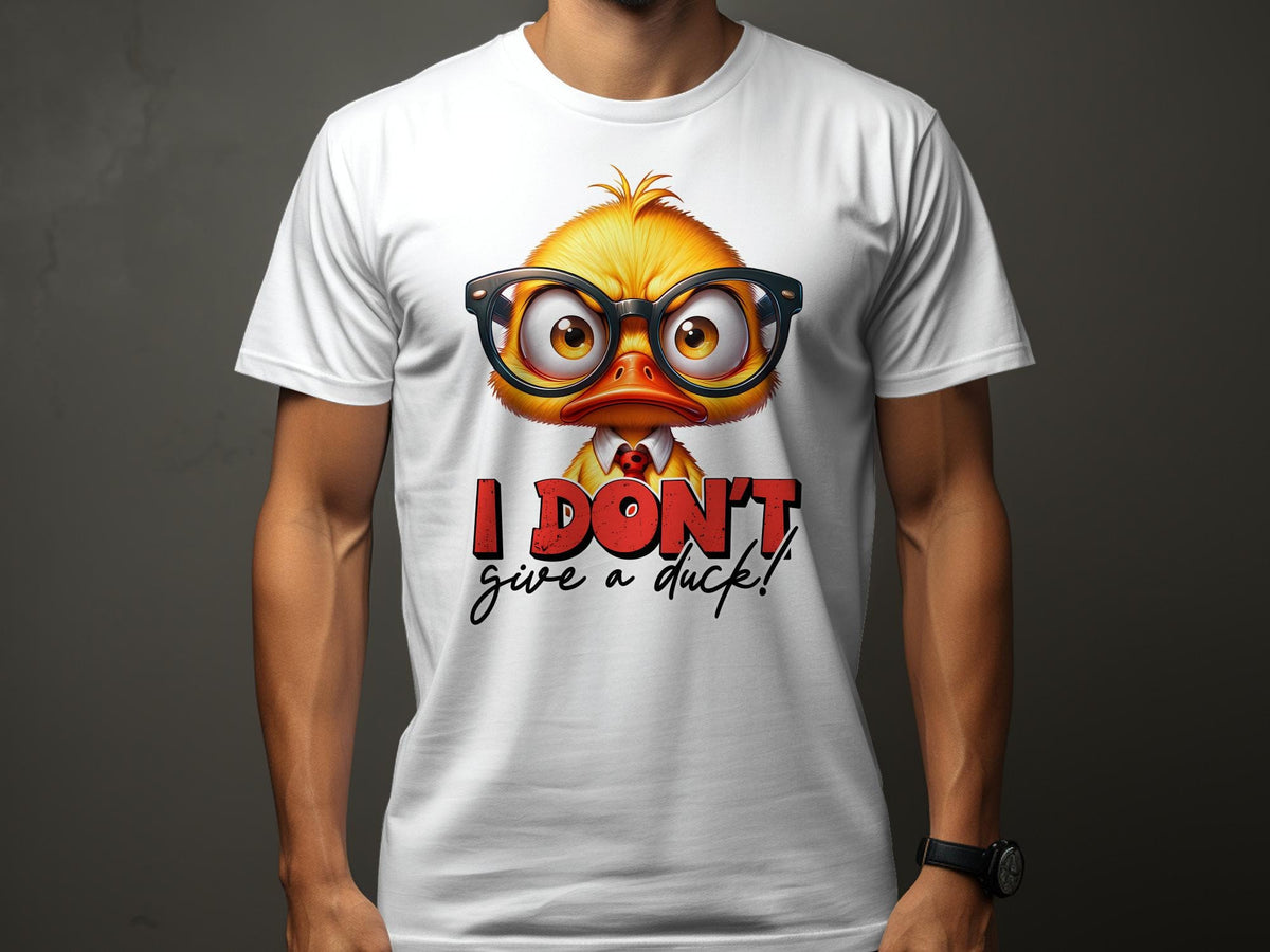 Funny Sarcastic TShirt I Don39t Give a Duck Unisex Tee Humorous Quirky Animal Graphic Shirt Graphic Tee – Warm & Stylish · High-Quality Print