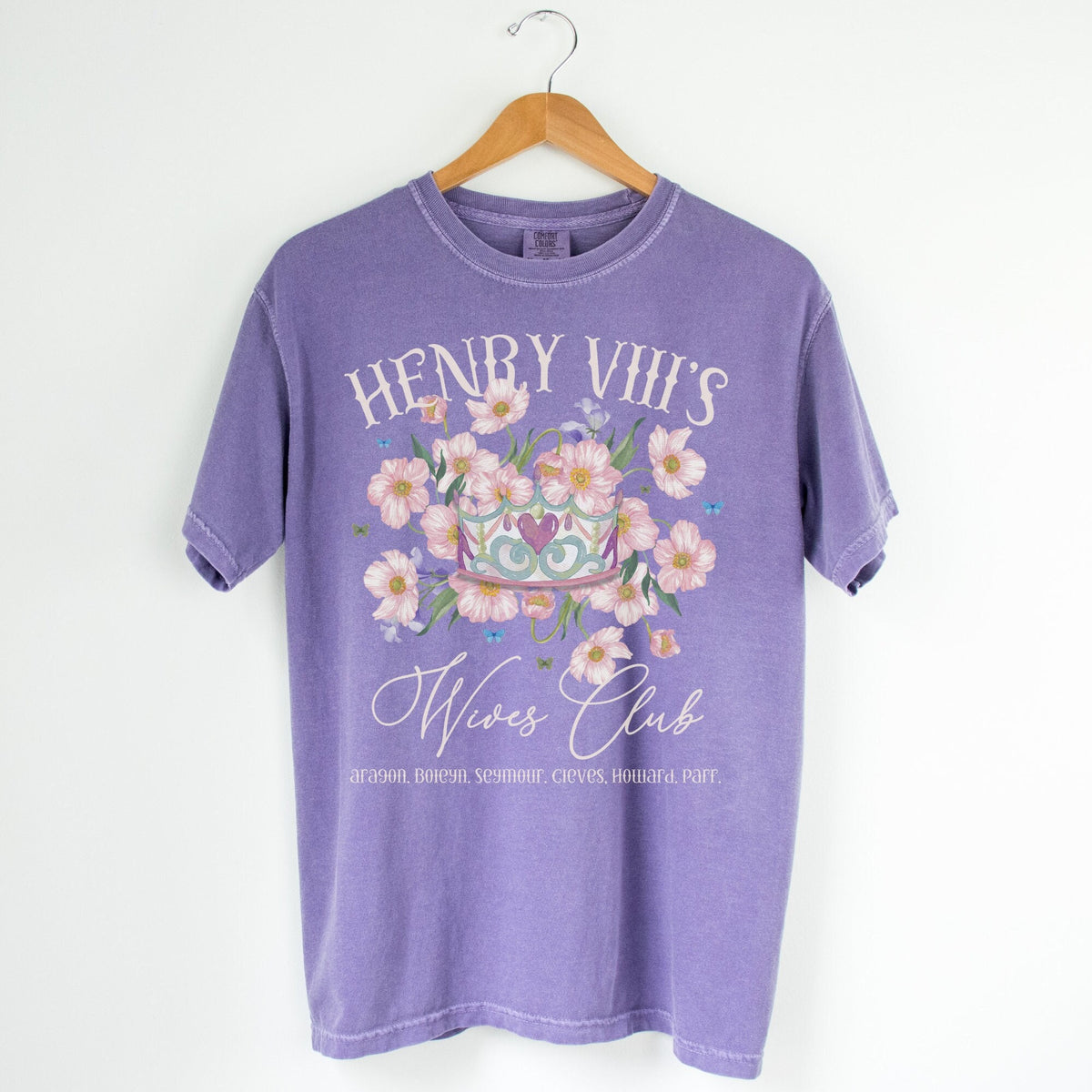 Floral Tudor History Tee Shirt for History Teacher English History Professor Gift Henry the 8th Wives Whimsigoth Famous Queens Tee Shirt Graphic Tee – Easygoing Wear · Great Gift For Fans