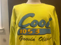 Vintage 9039s Cool 1053 Oldies Radio Station Yellow Crewneck Sweatshirt Size L Sweatshirt – Bold Style · Trending Graphic Apparel