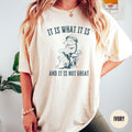 It Is What Is and It Is Not Great Depressive Shirt Frog Meme Tshirt Toad Tee Frog Lovers Vintage Frog Ironic Sarcastic Depression Meme Graphic Tee – Aesthetic Look · Must-Have Style