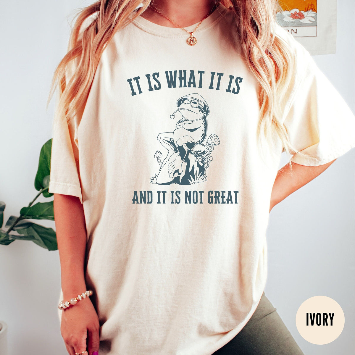 It Is what It is Shirt Unhinged Frog Meme Tee Funny Retro Frog Lovers Gift Vintage Frog Ironic Sarcastic Tshirt Graphic Tee – Fan Favorite · Great Gift For Fans
