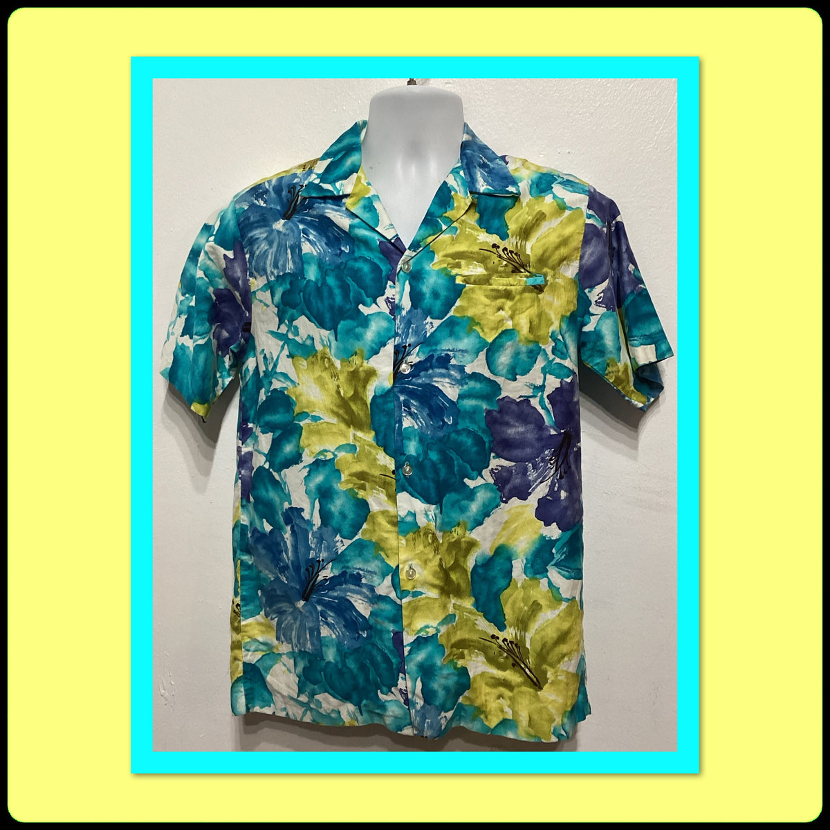 HS006 Vintage 196039s7039s cotton Hawaiian shirt by Malihini Graphic Tee – Bold Style · Perfect For Daily Wear