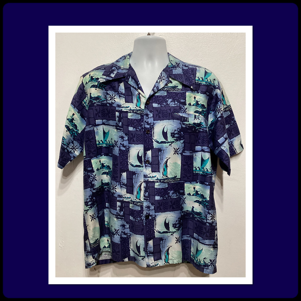 HS174 Vintage 1960s70s cotton hawaiian shirt by Go Barefoot in Paradise Size large Graphic Tee – Premium Graphic · Must-Have Style
