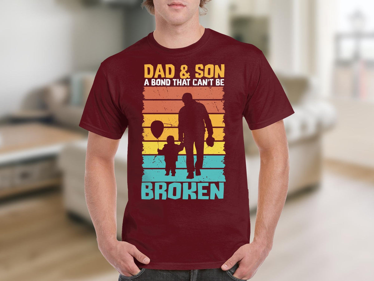 Dad and Son Bonding TShirt Distressed Vintage Silhouette Graphic Tee Father39s Day Gift Idea Graphic Tee – Fan Favorite · Top Pick For Any Outfit