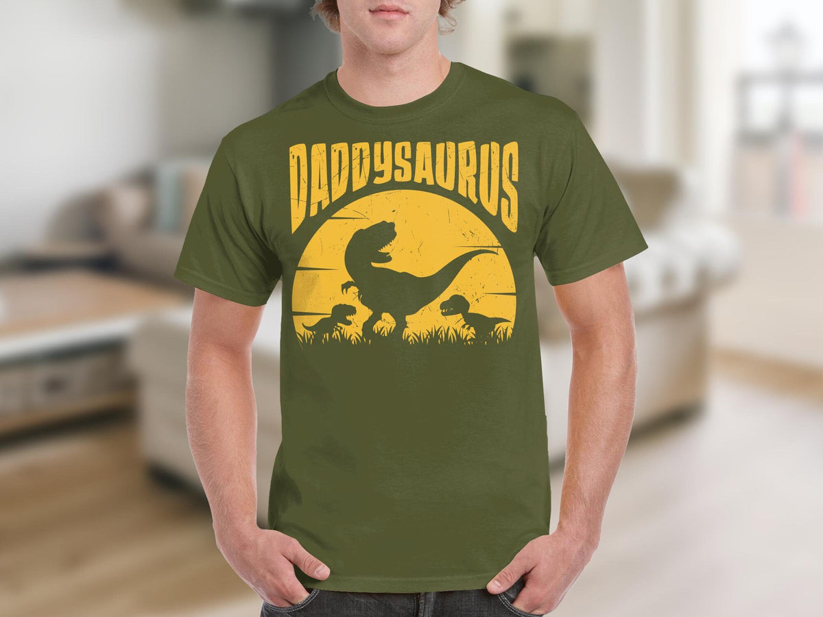 DaddySaurus TShirt Funny Dinosaur Graphic Tee for Fathers Gift for Dad Unique Dinosaur Lover Shirt Graphic Tee – Everyday Comfort · High-Quality Print