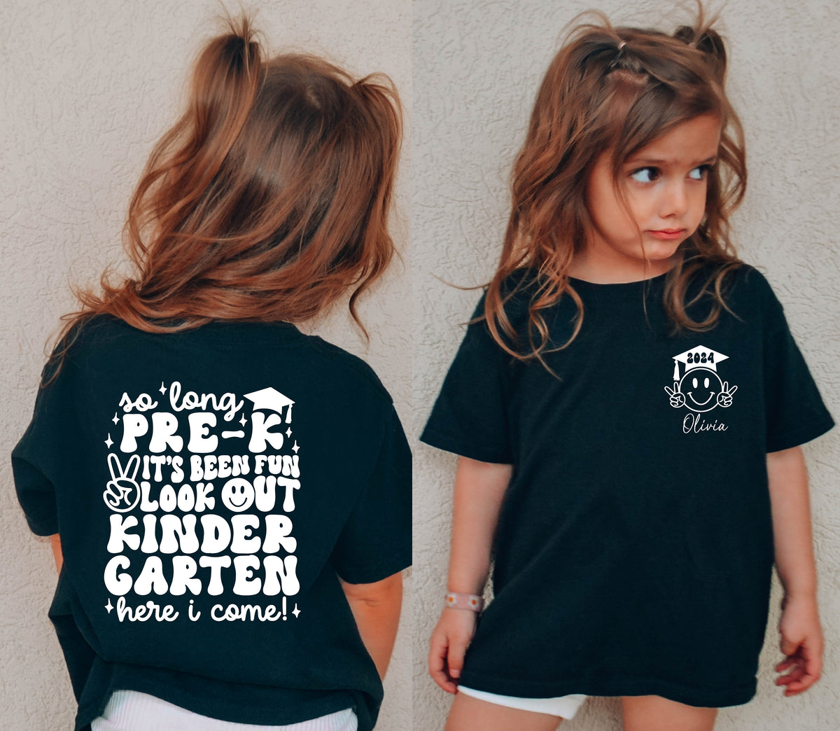 Custom Pre K Graduation Shirt Last Day of School T Shirt Preschool Graduation 2024 Gift So Long Pre K Shirt Pre K Graduate Smile Face Graphic Tee – Feel-Good Design · Must-Have Style