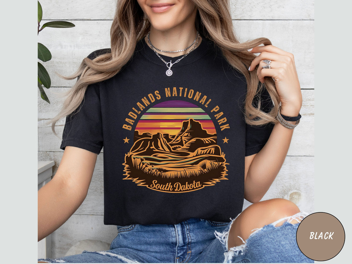 Vintage Badlands National Park shirt South Dakota tshirt Badlands National Park gifts Retro Dakota Sweatshirt Hiking gift Badlands Tee Sweatshirt – Everyday Comfort · Top Pick For Any Outfit