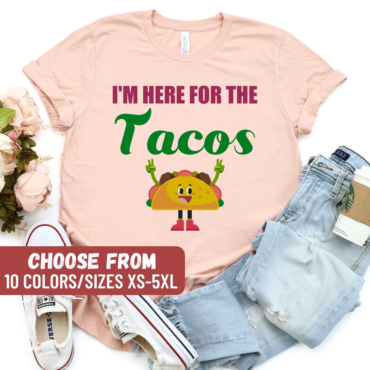Funny Taco Shirts Taco Gifts For Mexican Taco Birthday Party Cinco De Mayo Shirt Mexican Party Shirt Taco Gifts Mexican Food Lover Graphic Tee – Easygoing Wear · Top Pick For Any Outfit