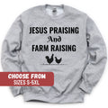 Country Shirt Chickens Shirt Jesus Sweatshirt Funny Christian Shirt Christian Gift Cute Christian Tees Farming Sweatshirt Farm Gift Sweatshirt – Warm & Stylish · Top Pick For Any Outfit