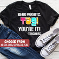 Funny Teachers Shirt Personalized Gift For Teacher Back To School Shirt First Day Of School Gift Teacher Appreciation Teacher Graphic Graphic Tee – Soft Feel · Trending Graphic Apparel