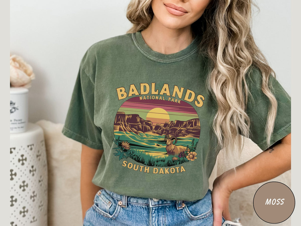 Badlands National Park shirt Vintage South Dakota tshirt Badlands National Park gifts Retro Dakota Sweatshirt Hiking gift Badlands Tee Sweatshirt – Cozy Vibes · Trending Graphic Apparel