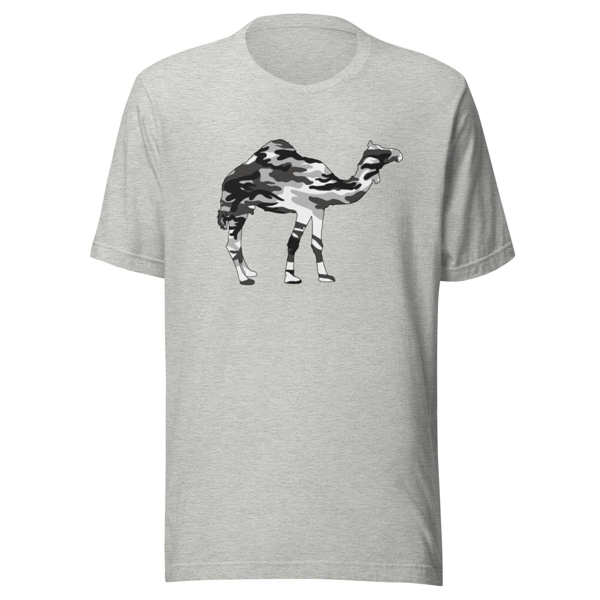 Camel Flauge Silver Unisex t shirt Camo Camel Gift for him Gift for her Slight play on words t Shirt Graphic Tee – Premium Graphic · Perfect For Daily Wear