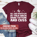 Funny Mom Tees Mom Shirts Mom Gift Mom Graphic Tees Caffeine Tshirt Funny Graphic Tee Caffeine Lover Shirt Funny Coffee Shirt Graphic Tee – Premium Graphic · High-Quality Print