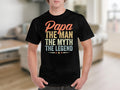 Papa The Man The Myth The Legend Fathers Day Gift Birthday TShirt Vintage Style Tee for Dad Funny Papa Shirt for Men Graphic Tee – Bold Style · Must-Have Style