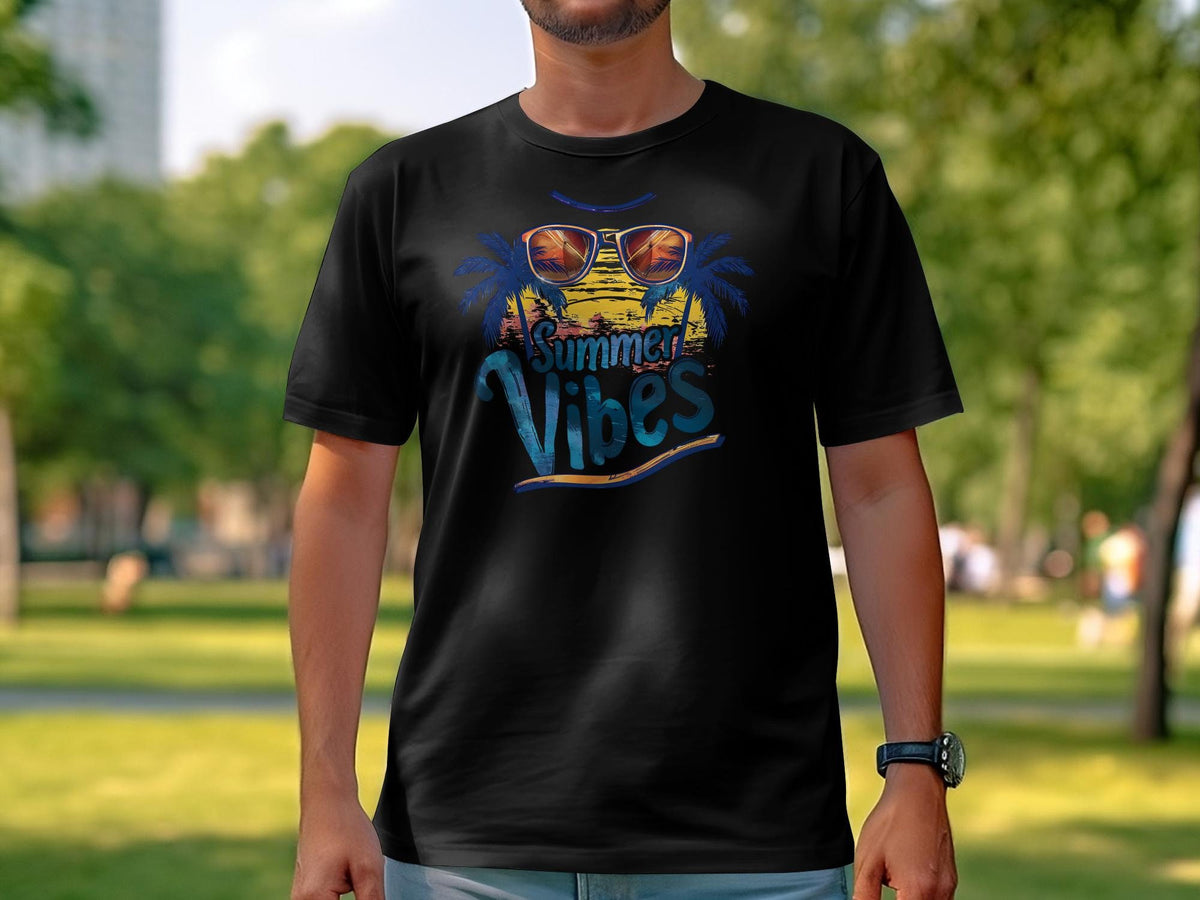 Tropical Summer Vibes TShirt with Palm Trees and Sunglasses Beach Graphic Tee Unisex Graphic Tee – Warm & Stylish · Trending Graphic Apparel