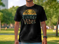 Summer Vibes TShirt Vintage Palm Trees and Sunset Graphic Beach Casual Wear Graphic Tee – Warm & Stylish · Trending Graphic Apparel