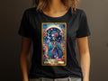 Cosmic Tarot Card Skeleton Mom Womens TShirt Colorful Flower Space Graphic Tee Unique Mother39s Day Gift Graphic Tee – Aesthetic Look · Must-Have Style