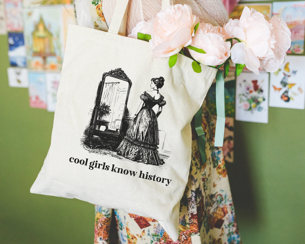 Funny Womens History Tote Bag for Friend Who Loves History Cool Girls Know History Social Studies Gift for History Major Graduation Gift Tote Bag – Easygoing Wear · Trending Graphic Apparel