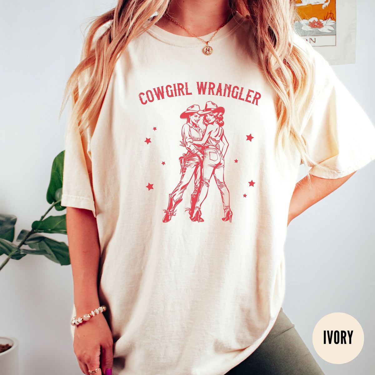 Vintage Lesbian Cowgirl Shirt Femme Pride Tshirt Subtle Bi Pride Lesbian Girlfriend Gift WLW Tee Sapphic Western T Shirt Butch Bait Graphic Tee – Bold Style · Perfect For Daily Wear