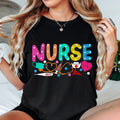 Nurse DTF Ready To Press Nurse Doodles Direct to Film Print Cute Nurse Print Retro Nurse Stuff DTF Print Polka Dot Nurse Design for Shirts Graphic Tee – Warm & Stylish · Great Gift For Fans