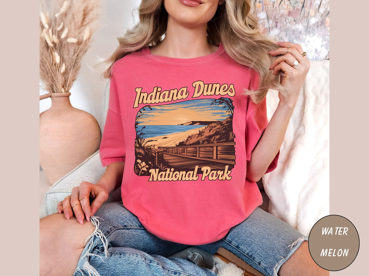 Vintage Indiana Dunes National Park shirt Indiana tshirt Indiana Dunes National Park gifts Retro Indiana Souvenir Sweatshirt Hiking gift Sweatshirt – Aesthetic Look · Trending Graphic Apparel