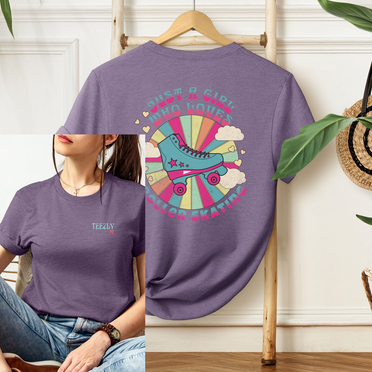 Roller Skater Groovy Shirt Bladie retro tshirt roller derby gift rollerblading shirt Roller skate gift for her rollerblade shirt girl Graphic Tee – Everyday Comfort · Must-Have Style