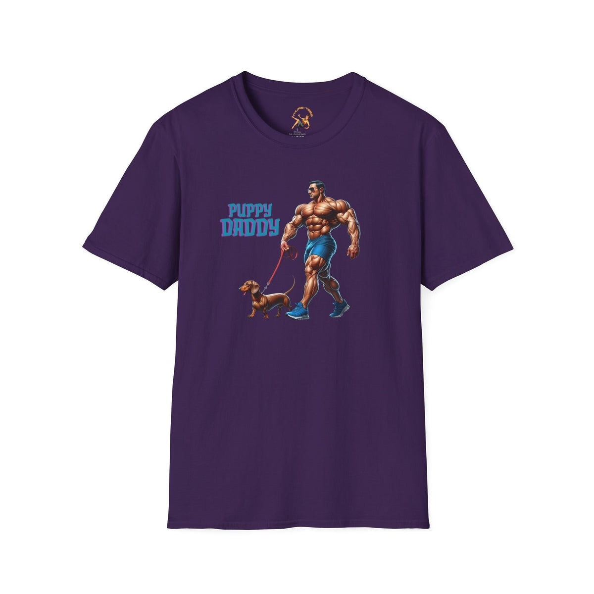 Puppy Daddy Shirt Dog Lover T Shirt Mini Daschund T Shirt Muscle Builder Tee Weight Lifter Graphic Tee – Aesthetic Look · High-Quality Print