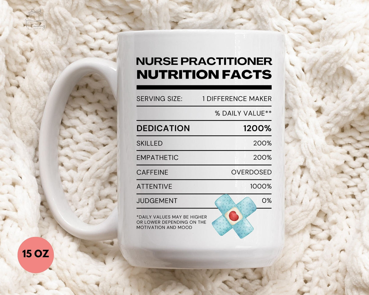 Nurse Practitioner Gifts NP Mug Nurse Graduation Gift Funny Nutrition Facts Nursing Graduate Student Coffee CupDNP Grad Graphic Tee – Premium Graphic · Trending Graphic Apparel
