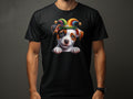 Cute Russell Terrier Dog Puppy in Jester Hat TShirt Colorful Cartoon Canine Perfect Gift for Pet Lovers Unisex Tee Graphic Tee – Warm & Stylish · Great Gift For Fans
