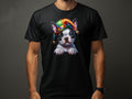 Colorful Jester Hat Boston Terrier Dog Pup TShirt Cute French Bulldog Puppy Tee Unique Animal Lover Gift Fun Graphic Shirt Graphic Tee – Premium Graphic · Top Pick For Any Outfit