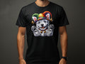 West Highland White Terrier Dog Pup in Jester Hat TShirt Cute Animal Graphic Tee Unisex Fun Party Shirt Gift for Dog Lovers Graphic Tee – Everyday Comfort · High-Quality Print