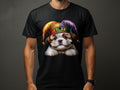 Lhasa Apso Dog Pup Jester Hat Design Dog Lover Gifts Present For Mans Best Friend Pet Gift Dog Design T Shirt Hoodie Sweatshirt Hoodie – Easygoing Wear · Trending Graphic Apparel